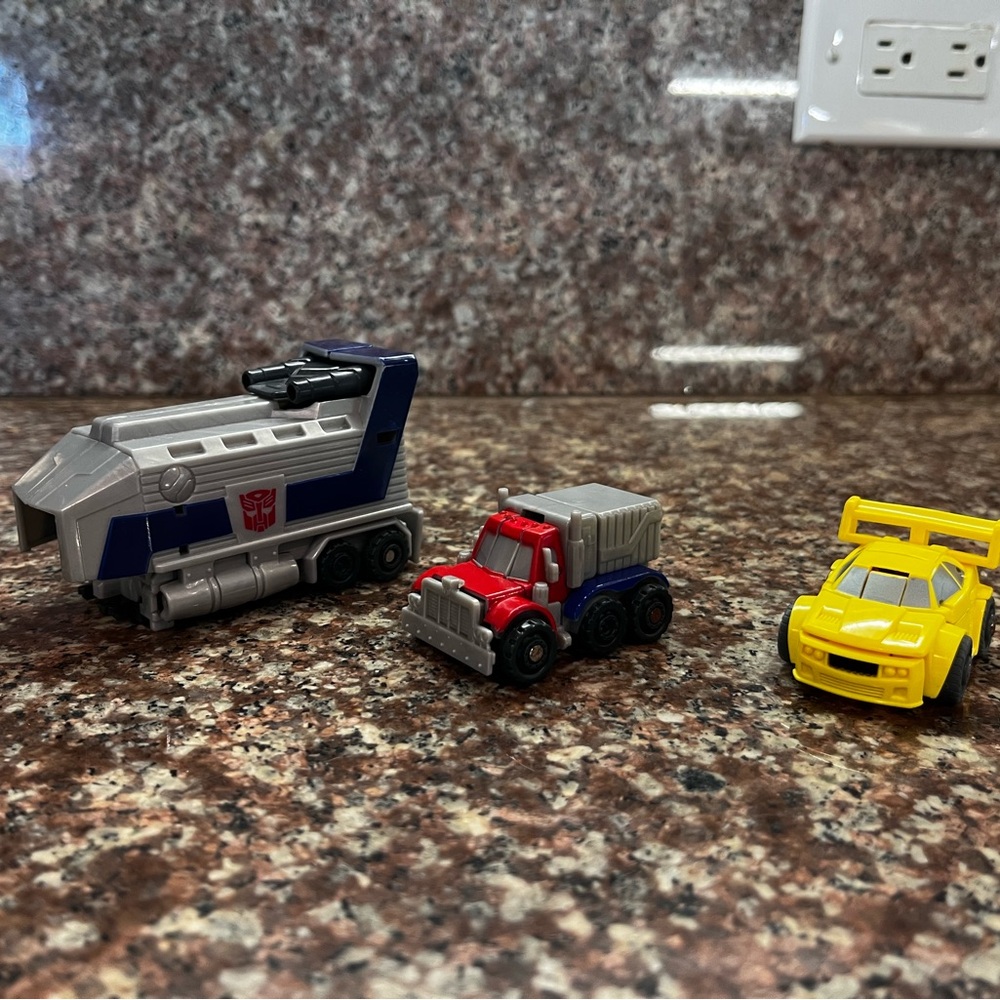 Transformers Mini Vehicle Set - Red, Yellow, and Blue